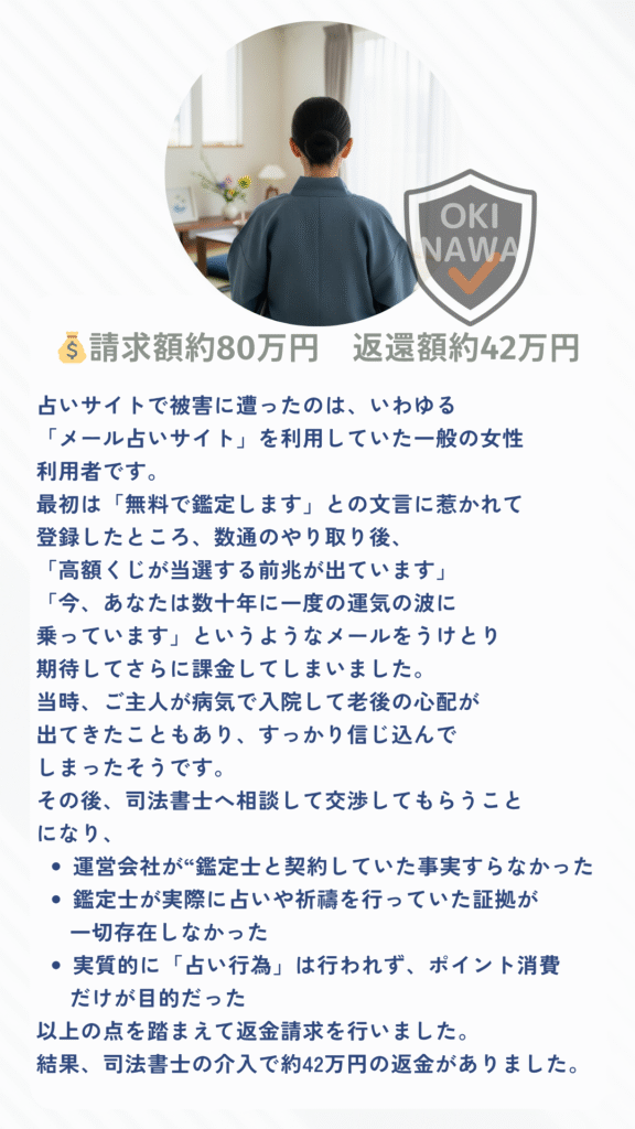 返金成功事例